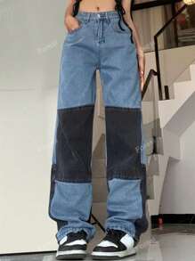 Colorblock Stylish Streetwear