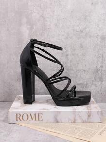 SHUZIA Plus Size Women's Sandals - Black - View 2