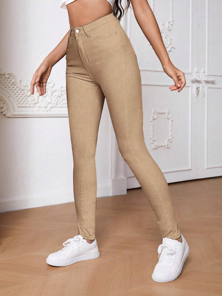 SHEIN Tall Solid Color Slim Fit Jeans SHEIN South Africa