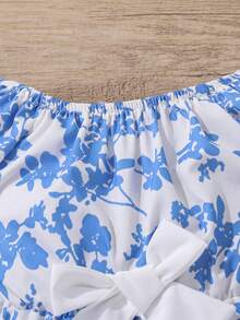 SHEIN 女婴休闲舒适连体衣 - 藍色 - 查看 6