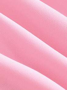 SHEIN MOD Plus Size Women's Off Shoulder Pleated Dress - Pink - View 4