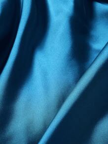 SHEIN Clasi 女款純色垂褶吊帶吊帶上衣 - 薄荷藍 - 查看 5