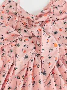 SHEIN VCAY Vrouwen Bloemenprint Spaghetti bandjes Jurken