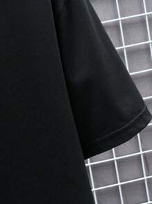 Manfinity LEGND Conjunto De Camiseta De Manga Corta Y Pantalones Cortos Con Estampado De Cruz Para Hombre