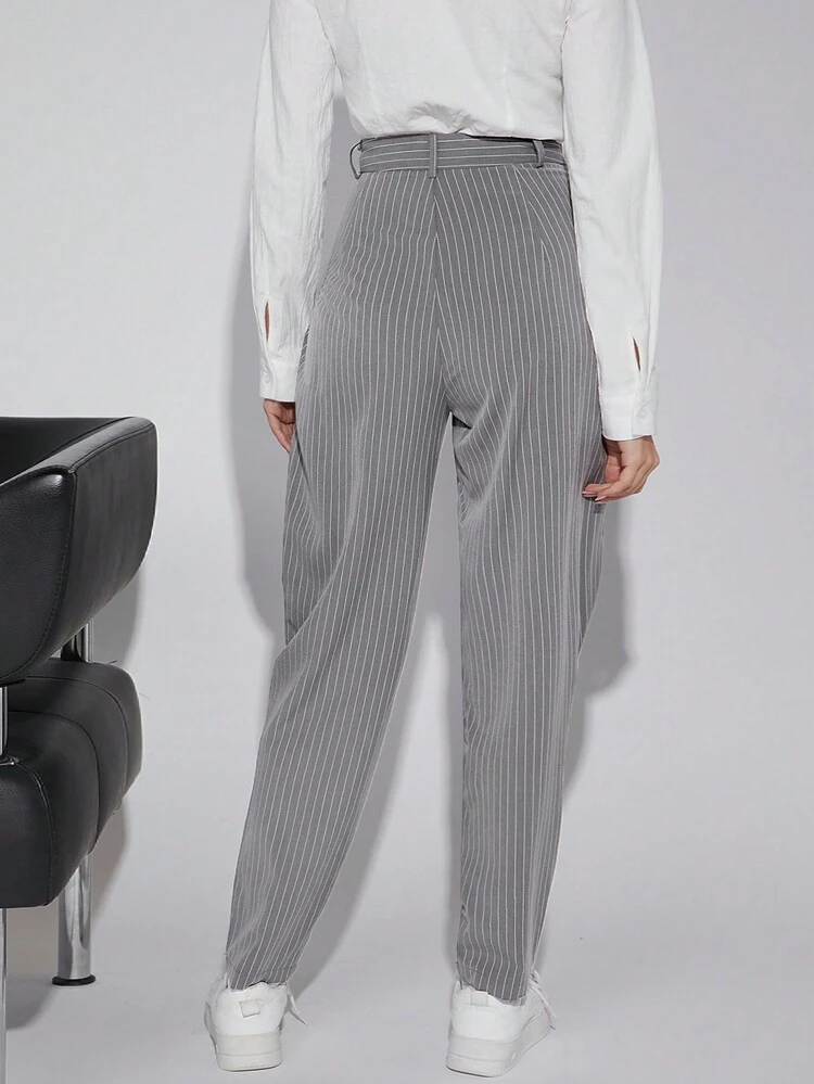 Women Folded Tapered Pants