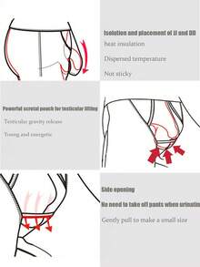 男士高腰塑身提臀短褲 - 黑色 - 查看 8