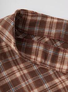 SHEIN Unity Women's Plaid Skirt - Brown - View 5