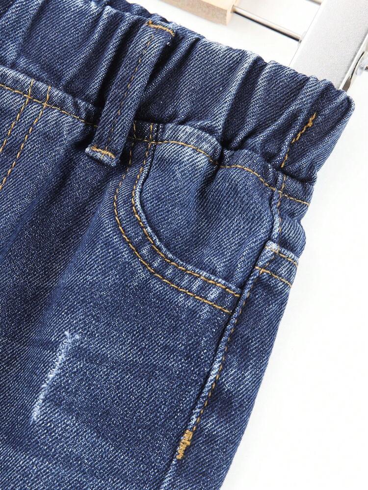 Baby Boys' Multiple Pieces Cat Whisker Design Tapered Jeans
