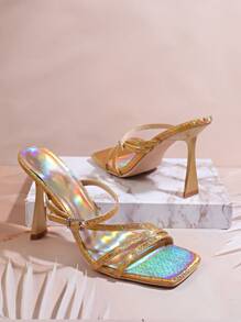 SHUZIA Women's High Heel Sandals - Gold - View 2