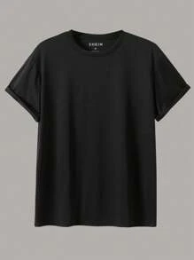 Manfinity Dauomo Men's Solid Color T-Shirt - Multicolor - View 10