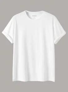 Manfinity Dauomo Men's Solid Color T-Shirt - Multicolor - View 8