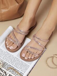 SHUZIA Women'S Flat Sandals - Rose Gold - View 2