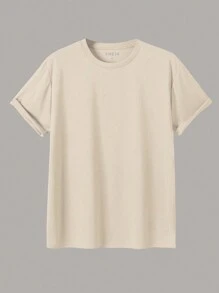Manfinity Dauomo Men's Solid Color T-Shirt - Multicolor - View 9