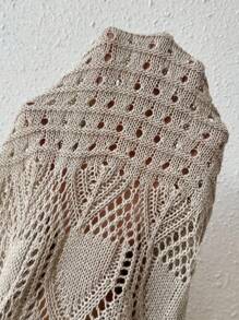 Breezaya Ladies' Hollow Out Sweater Dress - Apricot - View 8