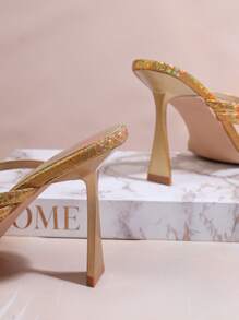 SHUZIA Women's High Heel Sandals - Gold - View 3