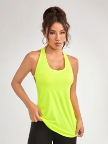 Core Rhythm 字母图案短款运动 T 恤（不含健身背心） - 綠色 - 查看 4