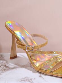 SHUZIA Women's High Heel Sandals - Gold - View 6