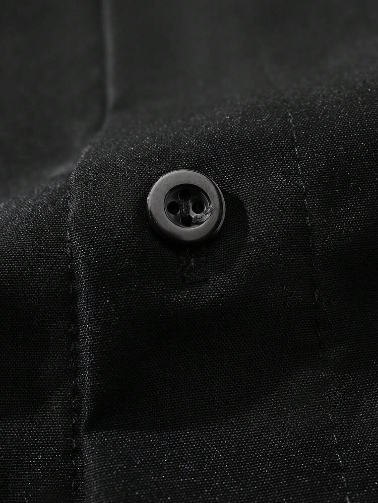 Men's Short Sleeve Shirt With Letter Print