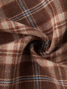 SHEIN Unity Women's Plaid Skirt - Brown - View 7