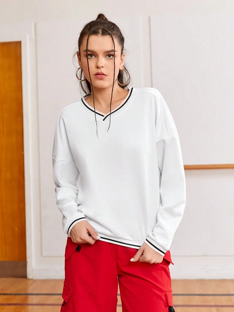 Women's Simple Style Sportswear Sweatshirt