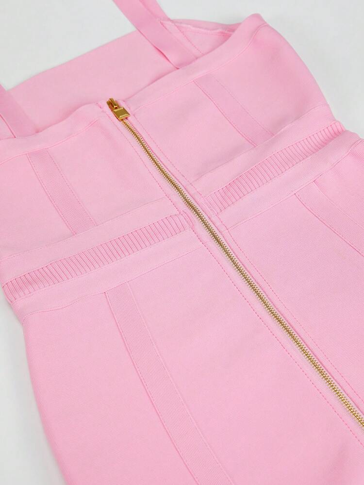 Teen Girl Spaghetti Strap Dress With Back Zipper