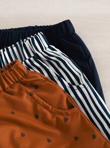 Souflis Souflis 嬰兒男童條紋短褲,休閒街頭服飾,多件套裝 - 彩色 - 查看 4