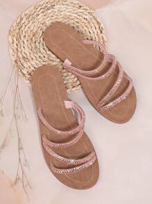 SHUZIA Women'S Flat Sandals - Rose Gold - View 5