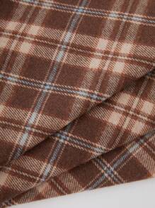 SHEIN Unity Women's Plaid Skirt - Brown - View 8