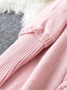 SHEIN LUNE 大尺碼純色高領蝙蝠袖毛衣