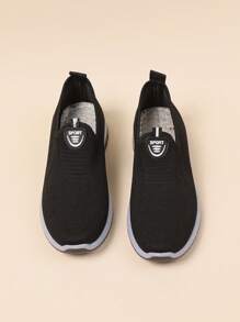 Fashionable Casual Popular Teenagers' Athletic Shoes - Black - View 8