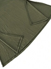 Women's Casual Solid Color Lace-Up Fishtail Skirt Spring - Army Green - View 7