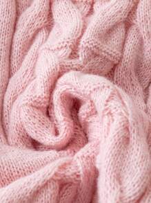 SHEIN LUNE 大尺碼純色高領蝙蝠袖毛衣