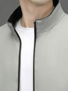 Men's Slim Fit Lightweight Zipper Up Casual Jacket