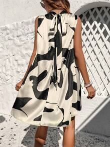 Breezaya Full Body Pleated Sleeveless Dress With Tie Straps