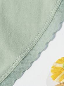 Teen Girl Solid Color Sweet Lace Trimmed Triangle Panties - Multicolor - View 5