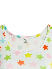 預算大童女孩星星和花紋多件式內衣套裝 - 彩色 - 查看 8