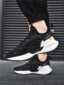 أحذية رياضية كاجوال من الجلد الأسود للرجال, خفيفة الوزن, عصرية, مريحة, قابلة للتنفس, أحذية جري