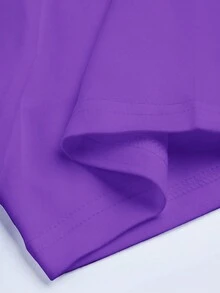 Manfinity LEGND Nam In Gấu Hoạt hình Ngắn tay Áo thun - Màu tím - Xem 3