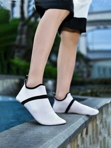 儿童轻便透气网底沙滩鞋、瑜伽鞋、游泳鞋，夏季款 - 白色 - 查看 3