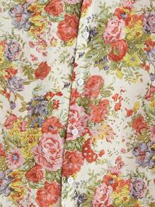 Manfinity RebelGame Nam In hoa Vá lại Vòng cổ Ngắn tay Áo sơ mi - Nhiều màu - Xem 4