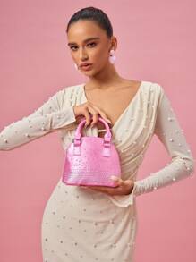 SHEIN BAE Women'S Pink Tote Bag - Pink - View 8