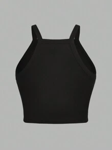 SHEIN EZwear 3入組純色短款休閒背心，夏季修身女士背心 - 彩色 - 查看 3