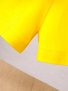 Ensemble T-shirt Et Short Pour Bébé Garçon Avec Motif De Dessin Animé Mignon Pour Le Printemps Et L'été - Multicolore - Voir 6