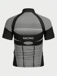Manfinity Fever City Camiseta Estilo Motociclista Para Hombre Con Mangas Raglán - Negro - Ver 2