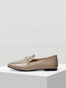 MOTF PREMIUM SQUARE TOE COMFORTABLE WOMEN'S FLAT SHOES, VACATION SHOES, FOR SUMMER NEW YEAR HOLIDAY, SPRING SHOES SPRING BREAK EASTER FOR CHRISTMAS VALENTINE'S DAY - Apricot - View 3