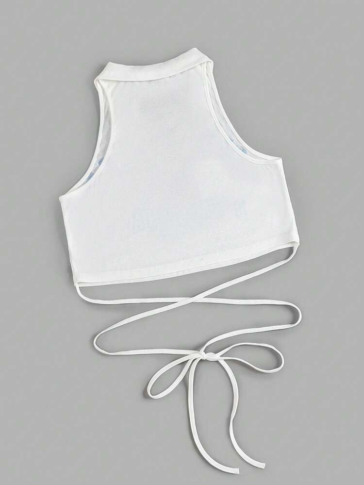 Plus Size Basketball & Letter Print Tank Top For Summer-White