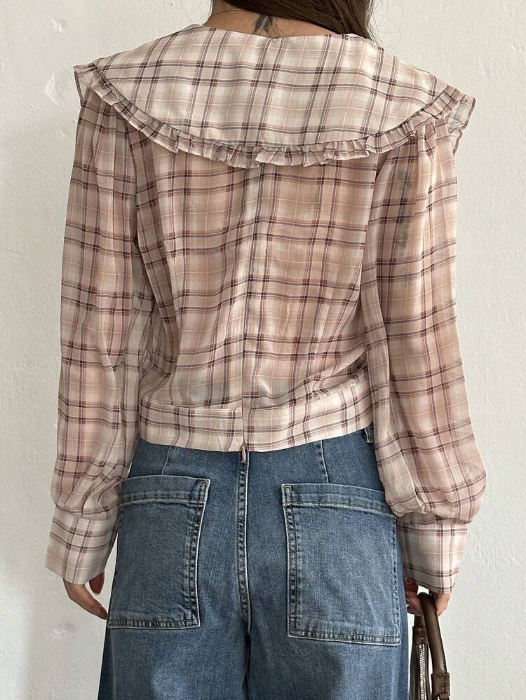 Women's Plaid Long Sleeve Shirt