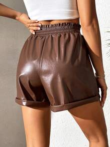 Calvaya Women's Elastic Waistband Loose Fit Shorts