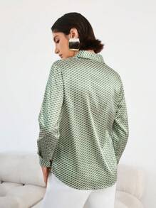 Aveloria Modichic 秋季休闲全印花长袖衬衫 - 彩色 - 查看 2