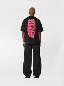 SUMWON Tee With Front And Back Graphic Print